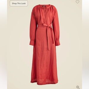 NWT J CREW Cabana dress in linen